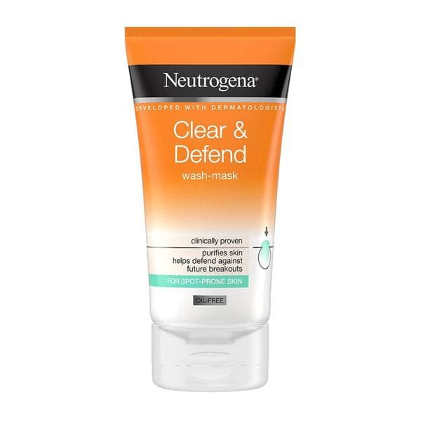 ماسک شست و شو نوتروژینا کلیر اند دیفند ۲ در ۱Neutrogena Clear & Defend 2 in 1 Wash-Mask
