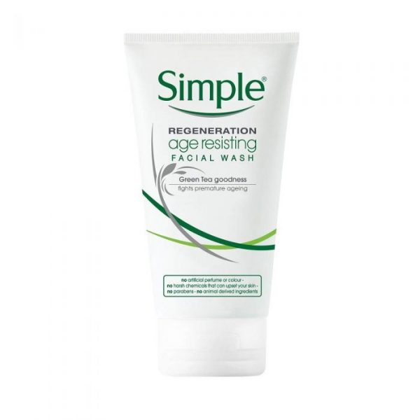 simple regeneration age resisting facial wash 150ml