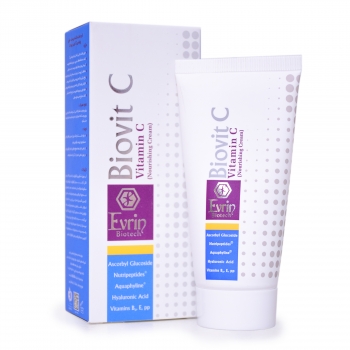 کرم تغذیه کننده و روشن کننده ویتامین سی اورین بیوتیکEvrin biotech biovit C vitamin c nourishing cream 50 miL