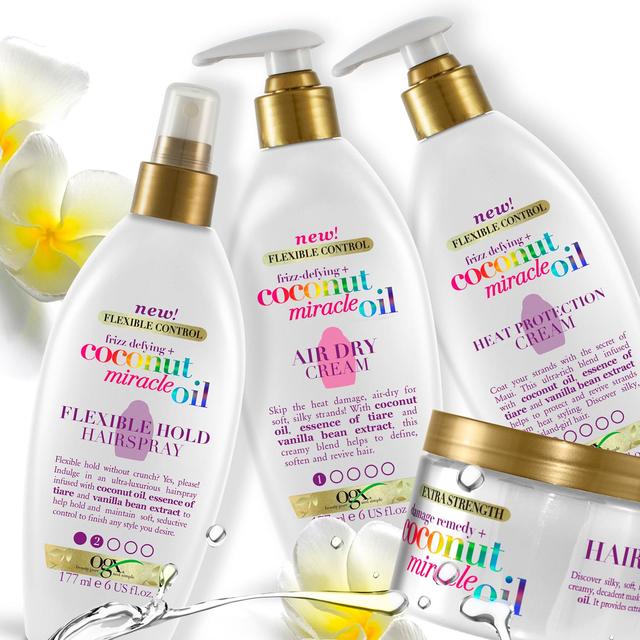 کرم مو روغن نارگیل میراکل او جی ایکسOGX Coconut Miracle Oil Leave Air Dry Hair Cream 177ml