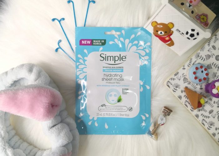 ماسک ورقه ای تقویت کننده و آبرسان سیمپل Simple Water Boost Hydrating Sheet Mask