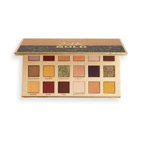 پالت سایه رولوشن پرو 24K گلدRevolution PRO 24K Gold Eyeshadow Palette