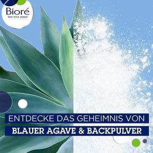 اسکراب ضد جوش آگاو آبی و جوش شیرین بیوره Bioré Anti Pimple Peeling Blue Agave and Baking Soda 150 g