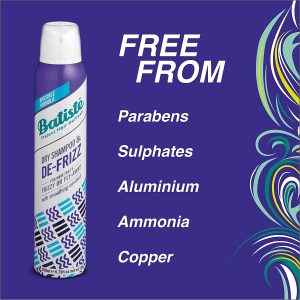 شامپو خشک دی فریز باتیستBatiste Dry Shampoo Defrizzing