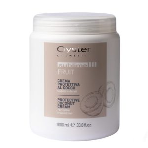 ماسک مو محافظت کننده روغن نارگیل اویستر مخصوص موهای رنگ شده Oyster Professional Sublime Fruit Protective Coconut Cream Mask for Colored hair 1000ml