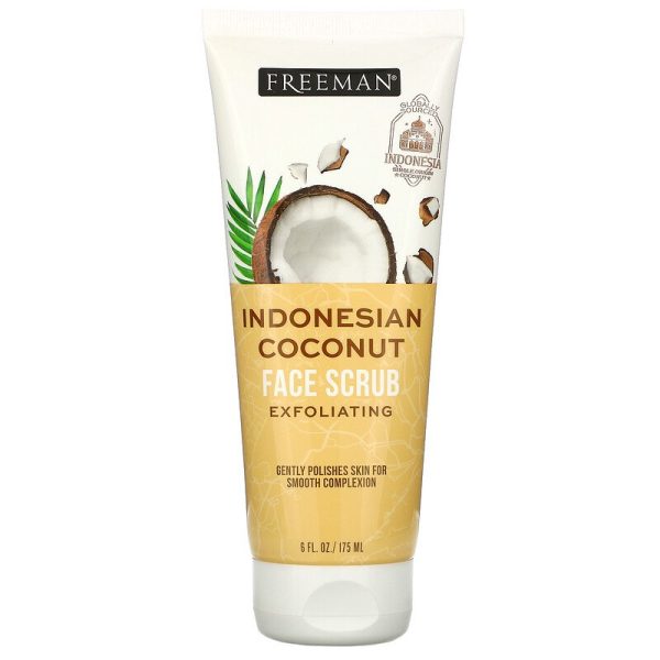 اسکراب لایه بردار صورت نارگیل اندونزیایی فریمن بیوتی Freeman Beauty Exfoliating Face Scrub Indonesian Coconut 175 ml
