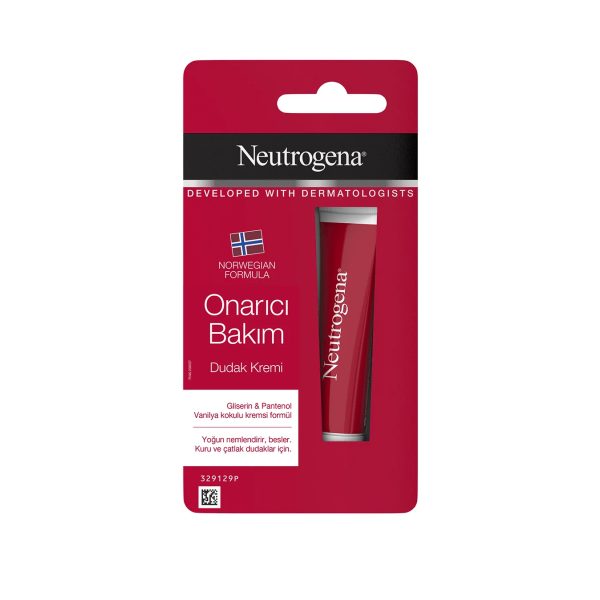 بالم لب مرطوب کننده و ترمیم کننده مدل Dudak Kremi حجم 15 میل نوتروژینا Neutrogena Onarıcı Bakım Dudak Kremi 15 ml