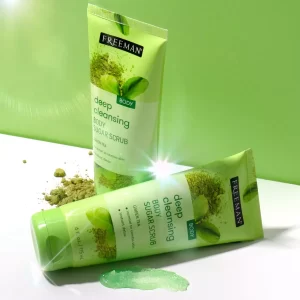 ماسک اسکراب پاک کننده عمیق بدن حاوی شکر و چای سبز فریمن بیوتی Freeman Beauty Deep Cleansing Body Sugar Scrub Green Tea175 ml