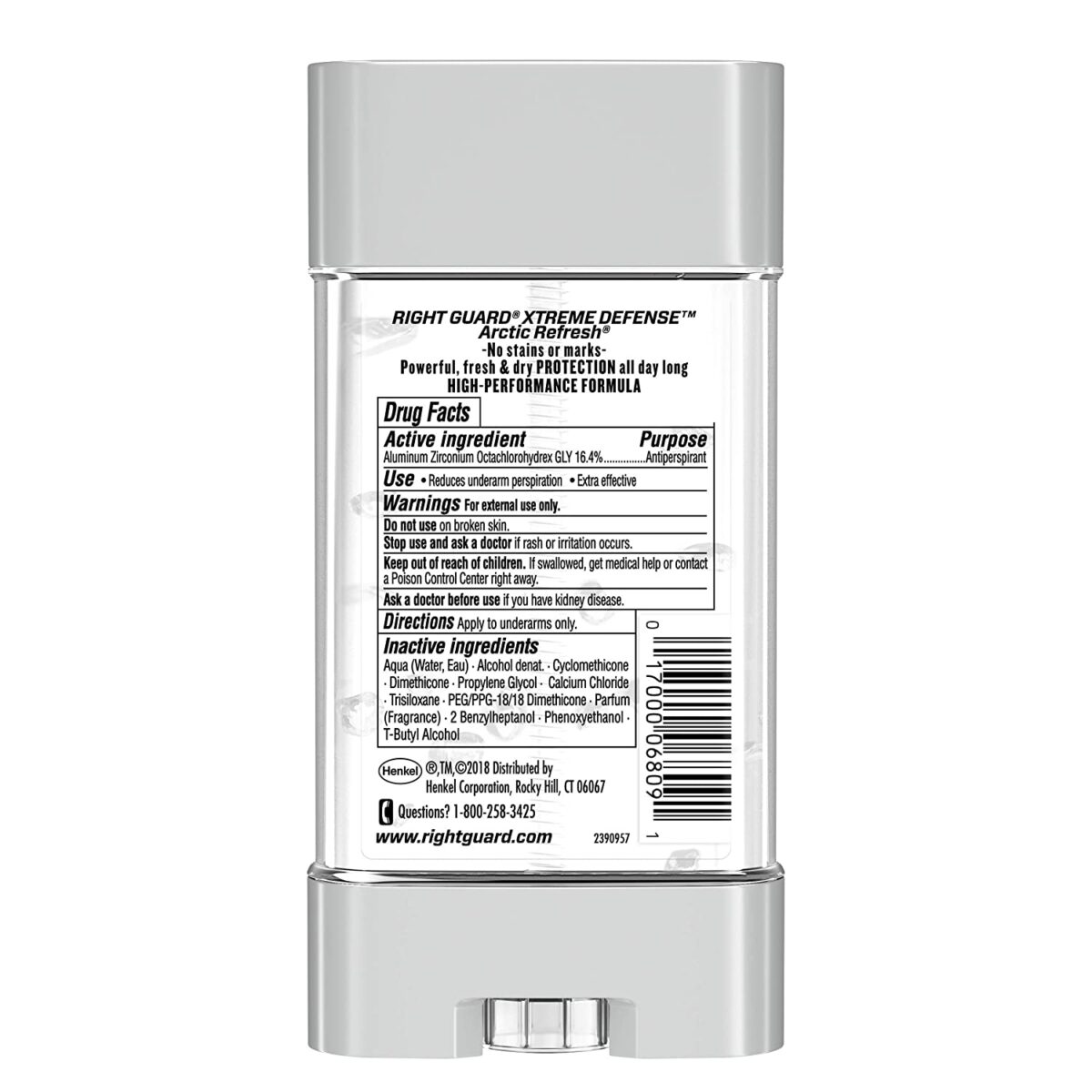 مام ضد تعریق 72 ساعته رایت گارد Right Guard XTREME Defense Fresh Blast Invisible Solid