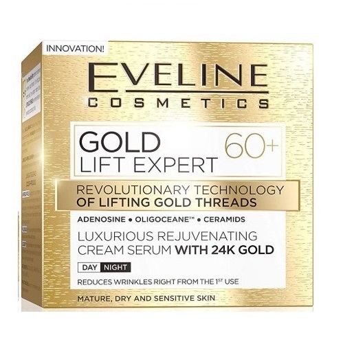 کرم لیفتینگ و ضدچروک طلای اولاین Eveline Gold Lift Expert +60