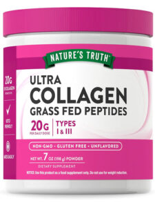 قوطی پودر کلاژن نوع 1 و 3 نیچرز تروث (COLLAGEN POWDER TYPE 1 & 3 NATURE'S TRUTH)