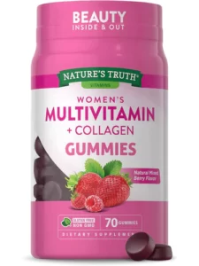 پاستیل مولتی ویتامین و کلاژن نیچرز تروث مناسب بانوان (WOMEN'S MULTIVITAMIN WITH COLLAGEN NATURE'S TRUTH)