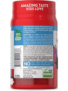 پاستیل مولتی ویتامین کودکان نیچرز تروث (KIDS MULTIVITAMIN WITH PROBIOTICS NATURE'S TRUTH)