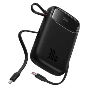 پاوربانک بیسوس مدل PPQD4-20C با ظرفیت 20000 میلی آمپر ساعت و توان 30 وات