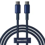 کابل تبدیل تایپ سی به تایپ سی بیسوس مدل Tungsten Gold با توان 100 وات